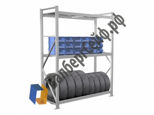 Стеллаж MS Pro 300/120x40/3 яруса